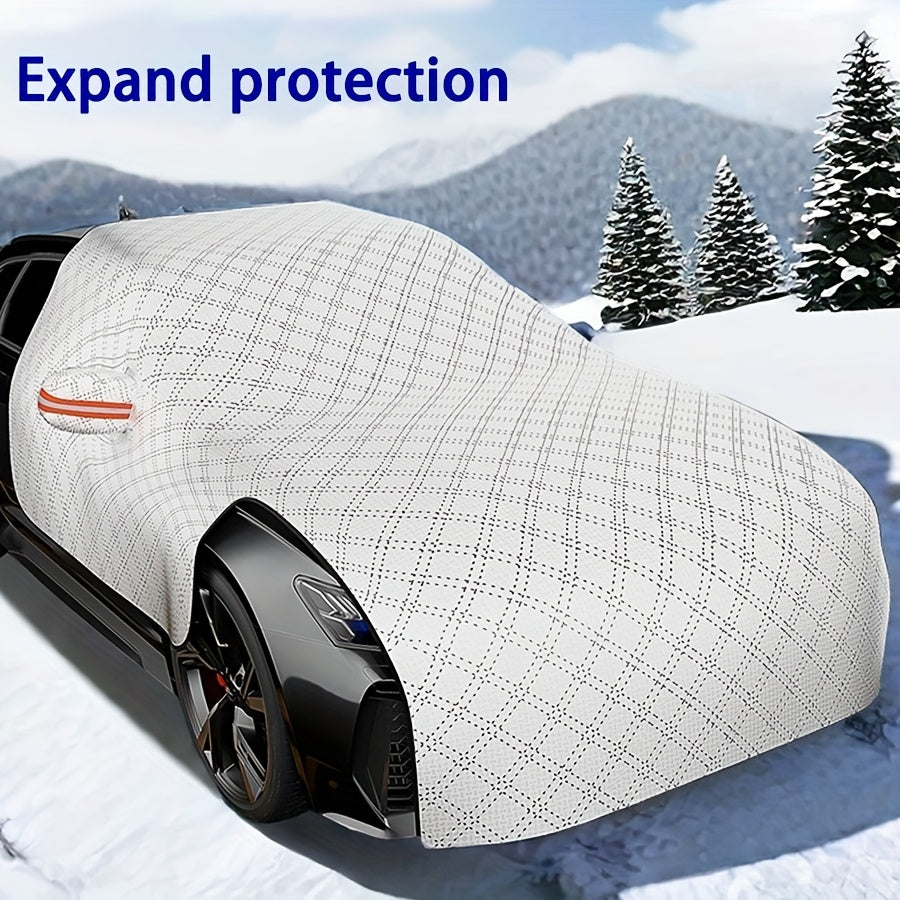 Windshield Snow Cover & Frost Guard – Universal Fit, Thickened All-Season Sun Shade & Ice Protector for Car Truck SUV, Front Window Cover