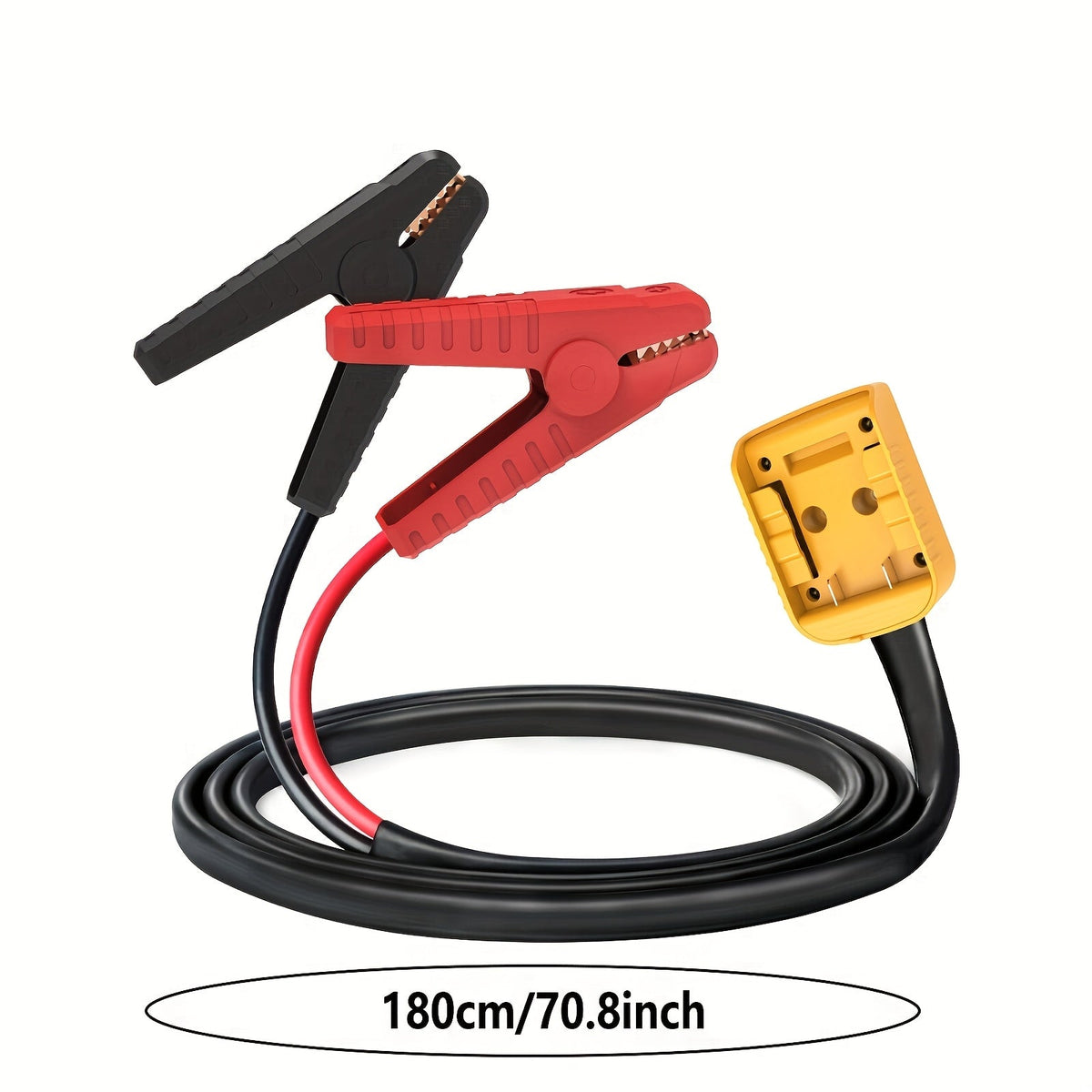 20V Battery to Jumper Cable Converter 6Ft 100A | 12 AWG Tinned Copper Heavy-Duty Portable Jump Start Cable for Cars Trucks Trolling Motors