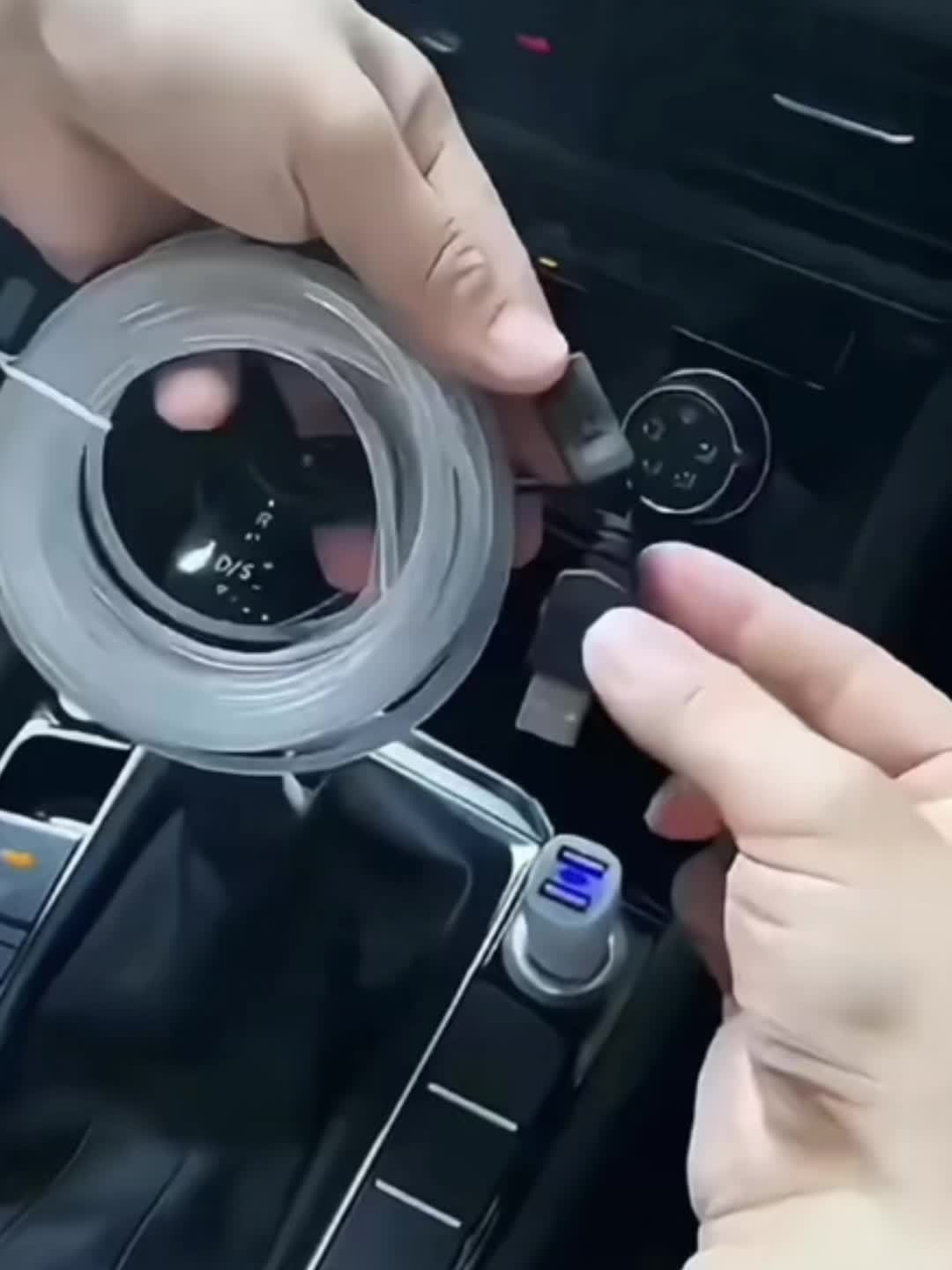 RGB Car Interior Ambient Light Kit - App & Voice Control, 8-Color LED Atmosphere Lighting for Dashboard Roof Console, USB Powered