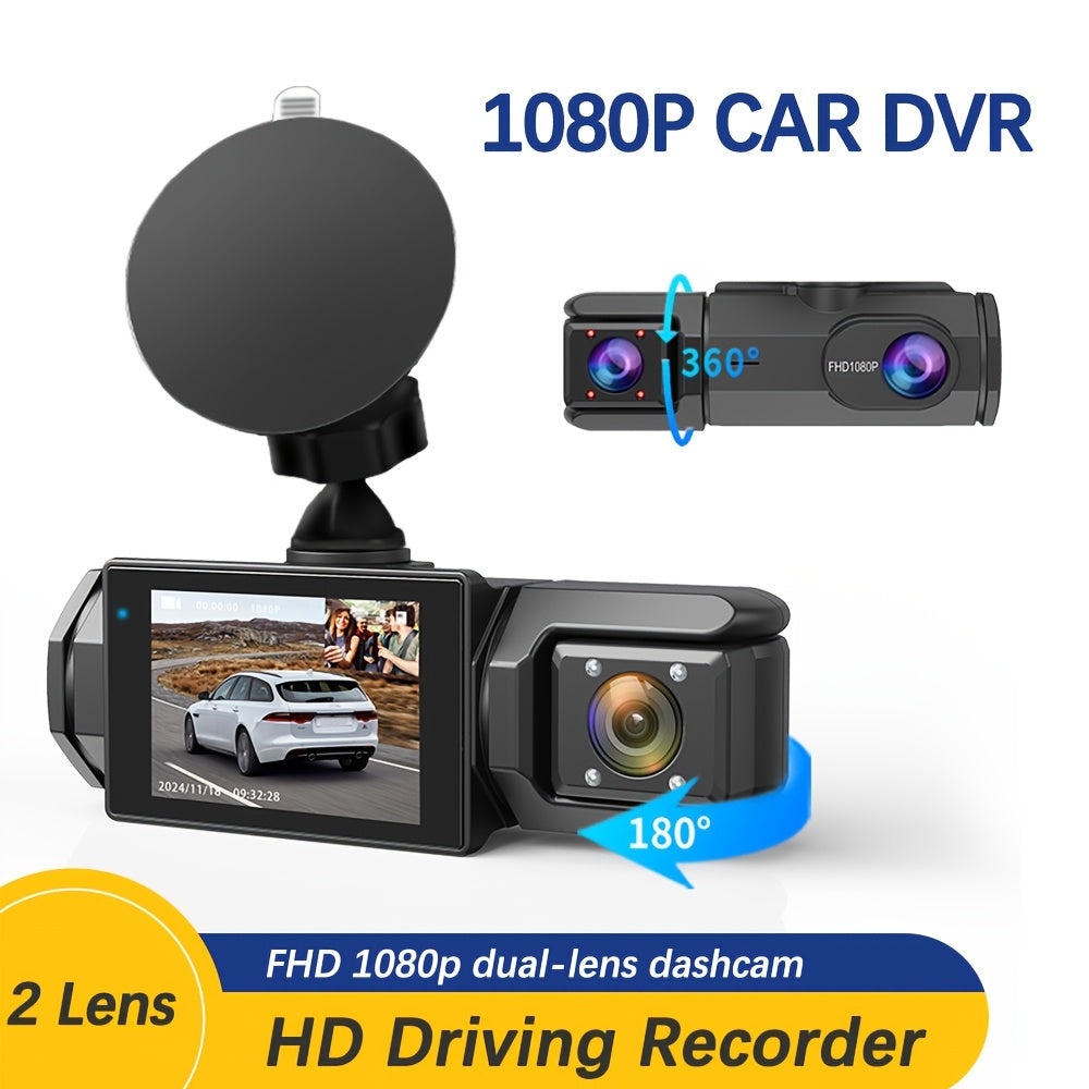 Dual Dash Cam Front and Interior Camera 1080P, 170° Wide Angle Night Vision Loop Recording G-Sensor, Car DVR for Rideshare Uber Lyft Taxi Drivers