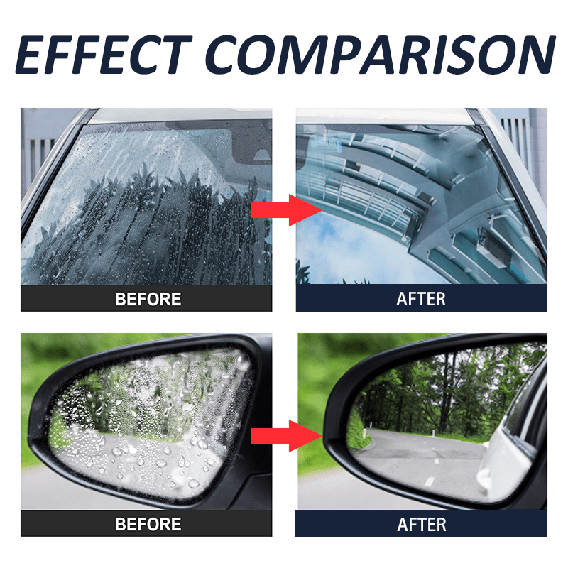 Anti-Fog Spray for Car Windshield & Helmet – Long-Lasting Defogging Agent for Glass, Mirrors & Visor, Improves Clarity | 6.76oz + Microfiber Towel