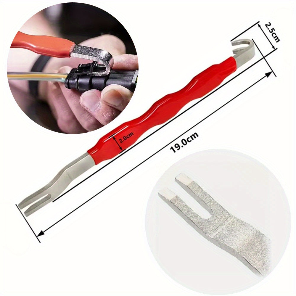 Automotive Electrical Terminal Connector Removal Tool Set, Wiring Harness Plug Separator Kit, Universal Car Wire Pin Extractor for Most Vehicles, 2PCS