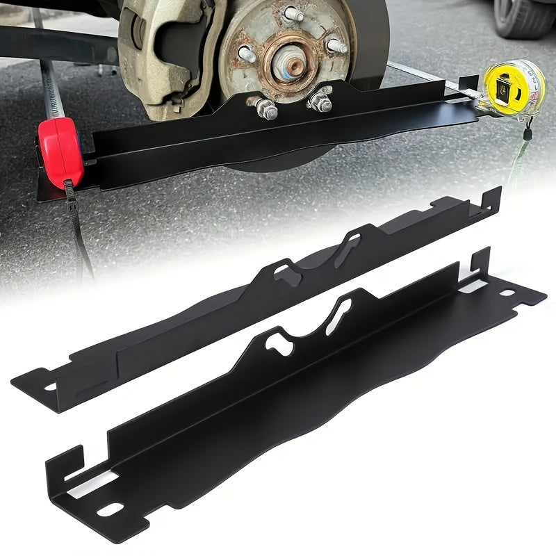 Wheel Alignment Tool Set 2pcs Iron, for Precise Wheel Balancing and Positioning, Car Tire Alignment Aid for DIY Garage and Auto Shop Use