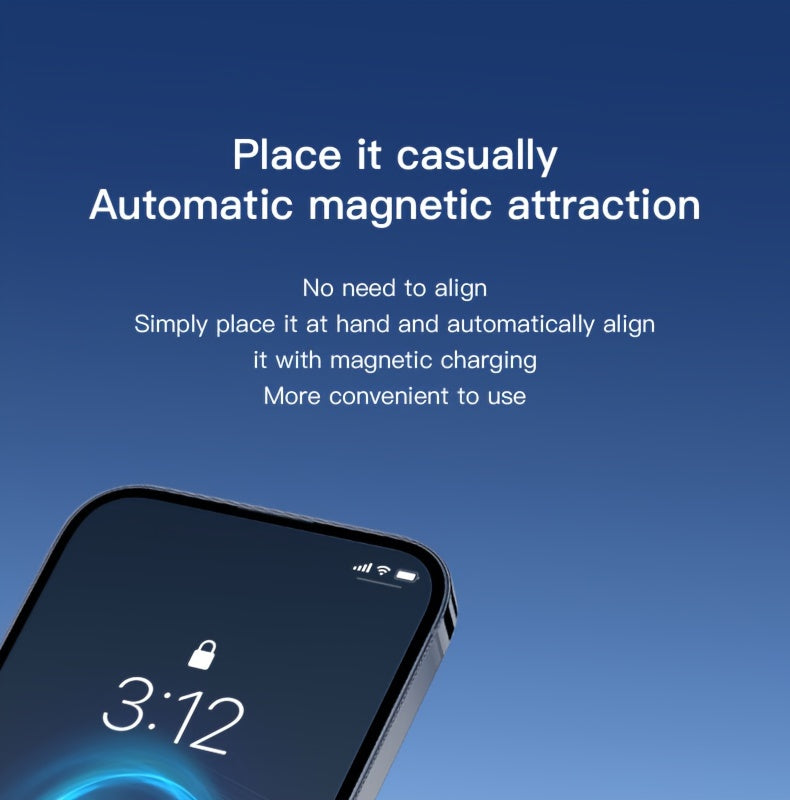 MagSafe Car Wireless Charger for iPhone 12-16, Magnetic Air Vent Mount, Qi1 Fast Charging, Dual Cooling Fans, Circular Design