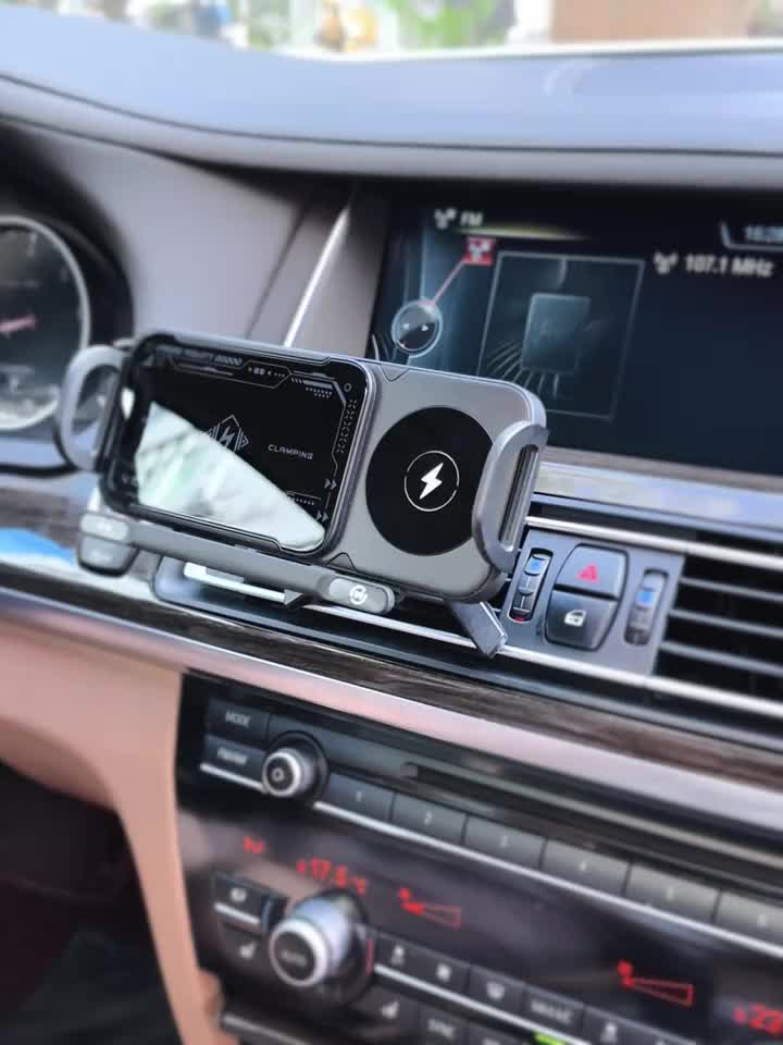 Wireless Car Charger Holder for Foldable & Standard Phones – 15W Fast Charging, Fits Samsung Fold 5/6 iPhone 8-15 Series & Galaxy Note S Series