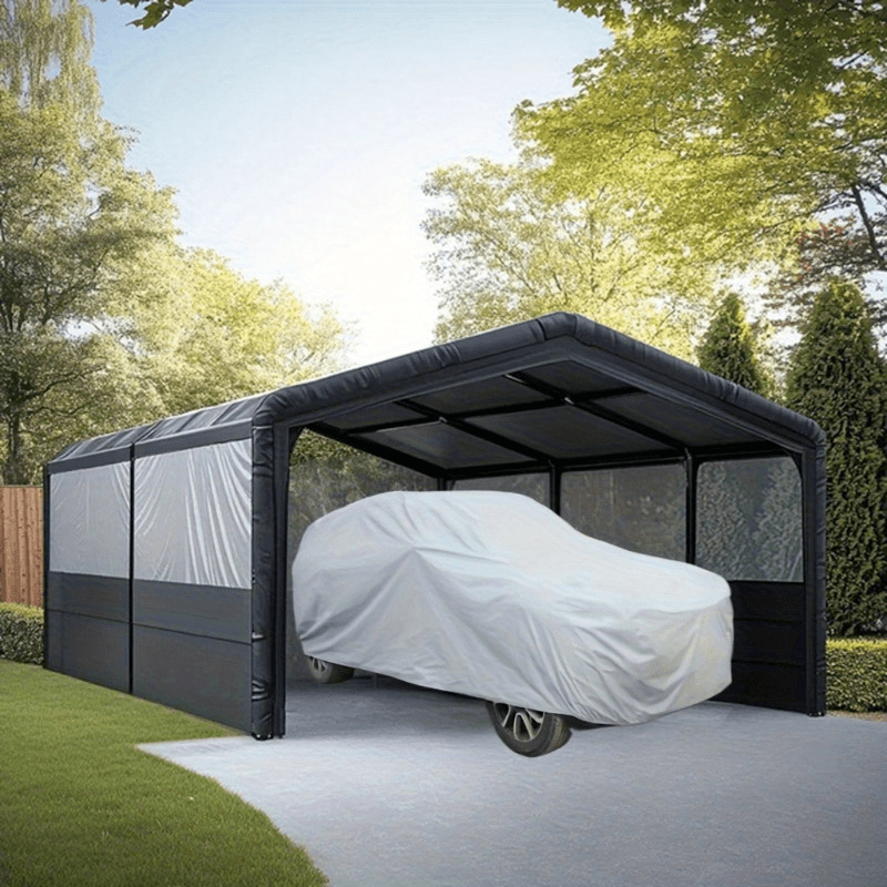 PEVA Waterproof Car Cover – Full Body UV, Rain, Snow & Dust Protection, High-Temp Resistant, All-Season Universal Fit, Sizes L & XL