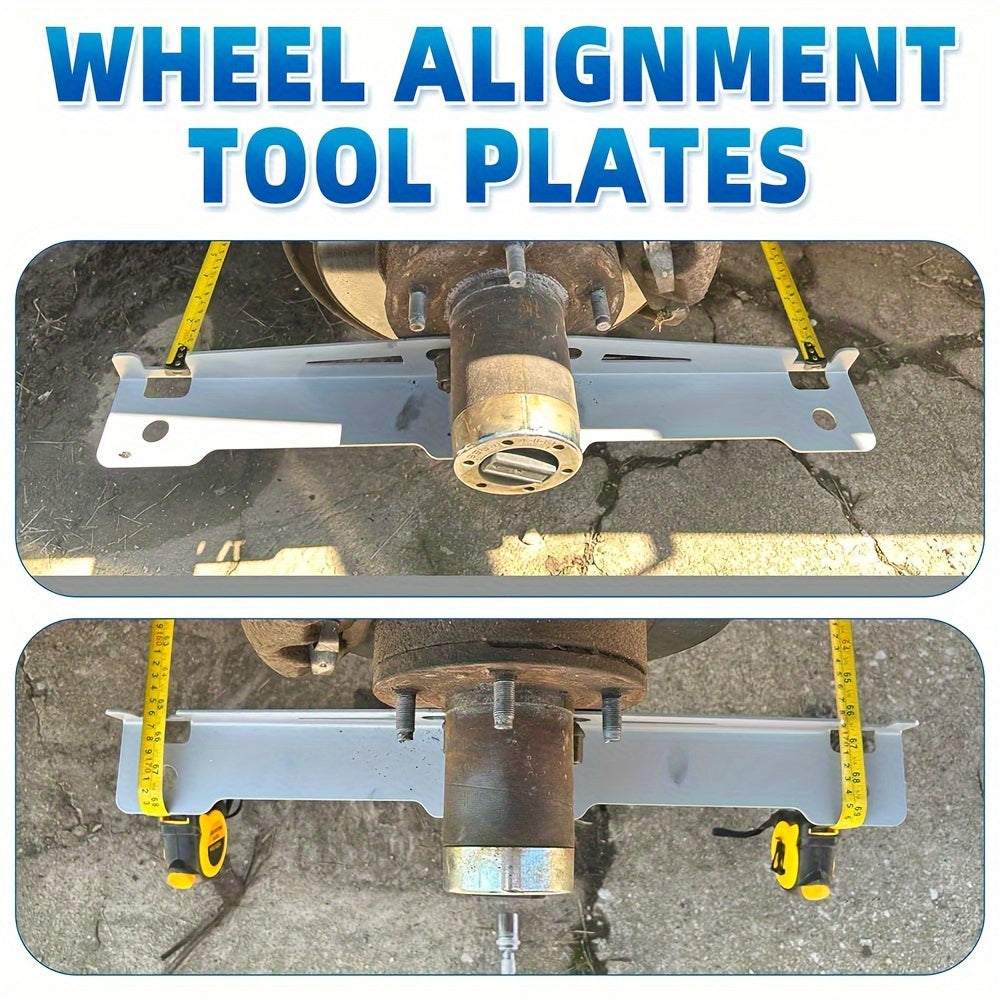 Wheel Alignment Toe Plates – Accurate Toe Alignment Tool for Car Truck SUV, Automotive Wheel Alignment Measurement Tool, DIY Home Garage Use