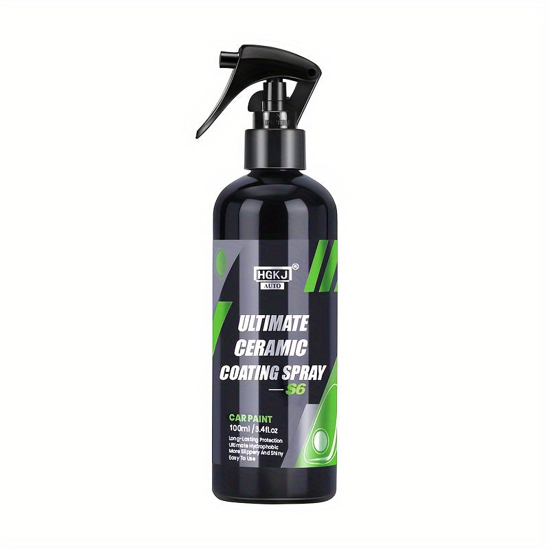 Ceramic Car Coating Spray – Paint Protection & Renewal Agent, Fast-Acting Hydrophobic Shield for All Car Surfaces | Multi-Size Options