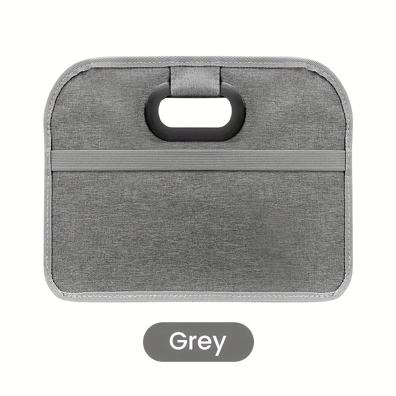 Foldable Car Storage Box with Handle Portable Collapsible Trunk Organizer for Car SUV Minivan Truck Groceries Camping Gear Tools 4 Colors Black Grey Blue Red