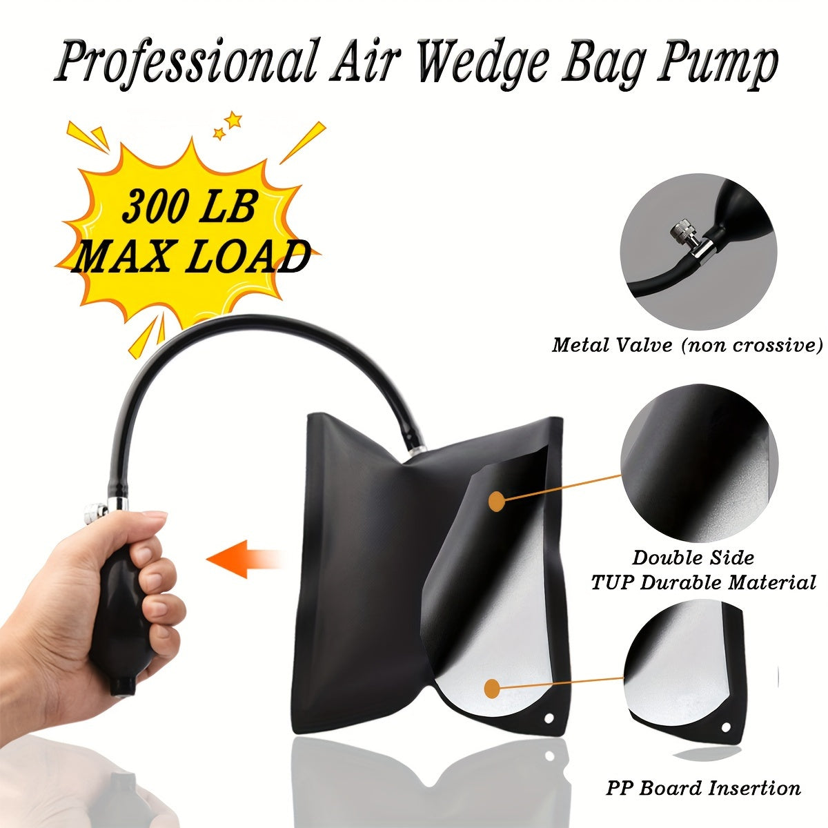 Car Door Unlock Kit – Emergency Lockout Tool Set with Long Reach Grabber, Air Wedge Bag, Auto Trim Removal Tools & Carry Bag, Universal Fit