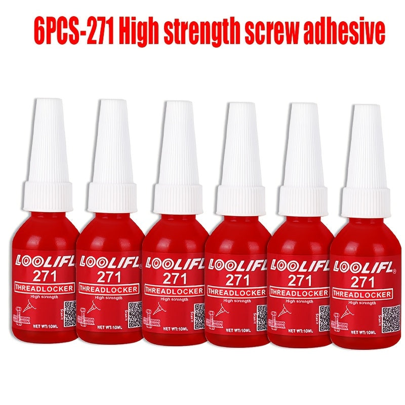 Threadlocker Adhesive 243 & 271 – Anaerobic Screw Locking Glue, Medium & High Strength, Heat-Resistant Anti-Loosening Sealant for Metal Bolts & Fasteners
