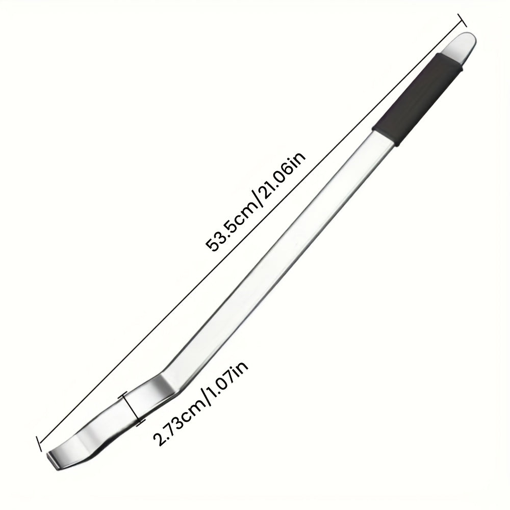 Tire Pry Bar Heavy-Duty Stainless Steel – Non-Slip Rubber Handle Tire Removal Tool for Home Garage & Auto Repair