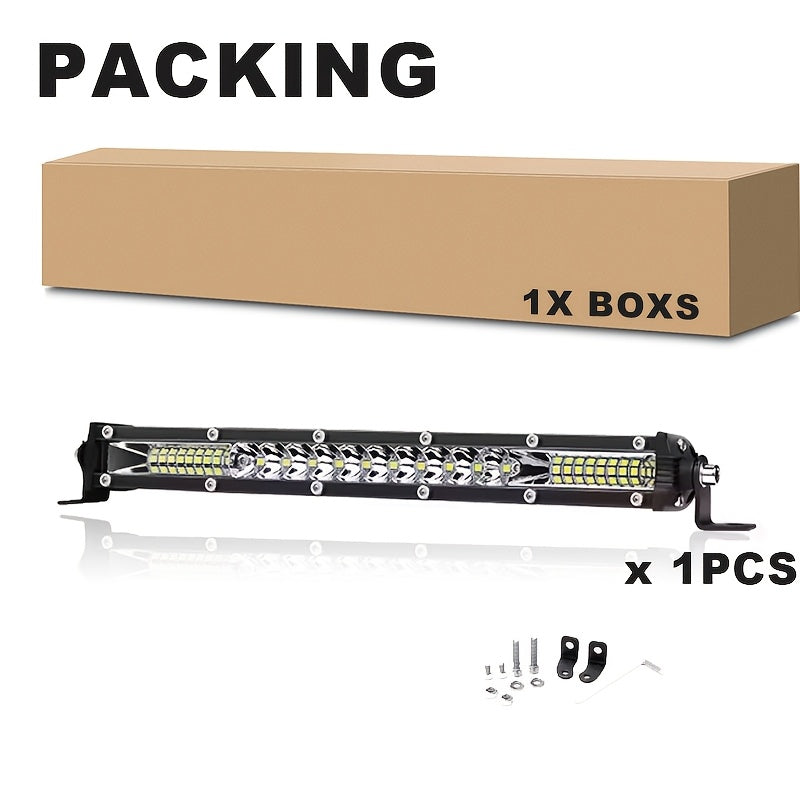 LED Work Light Bar 10-42 Inch - Off Road Driving Light for Pickup Truck ATV UTV SUV Boat, Flood Spot Combo Beam, 12V 24V Compatible