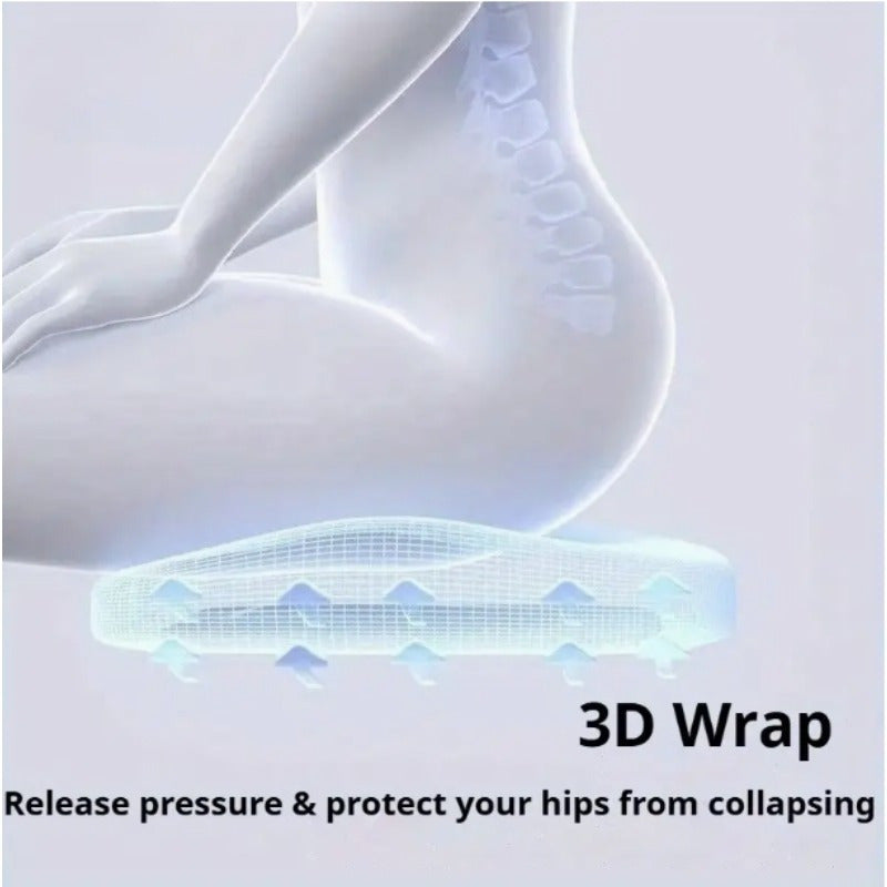 Car Seat Cushion & Lumbar Support Set – Memory Foam Driver Booster Pad, Ergonomic Waist Pillow, Universal Fit for Car Seat & Office Chair