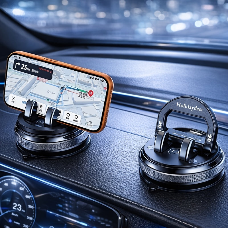 360° Rotating Car Dashboard Phone Mount – Durable Non-Slip Holder for GPS Navigation & In-Car Entertainment | Universal Fit
