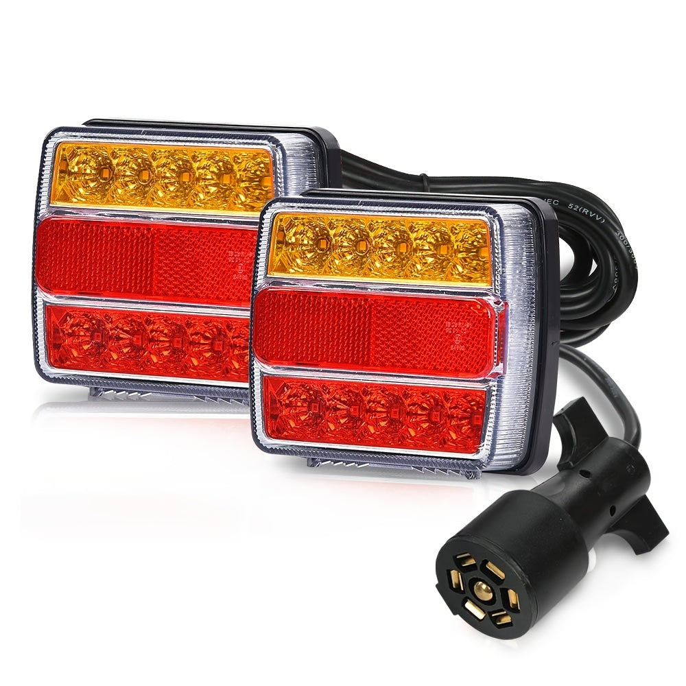 LED Magnetic Trailer Towing Light Kit – 2/5 LED Wire Lights for Trucks, RVs, Trailers, Semi Trucks 12V-24V