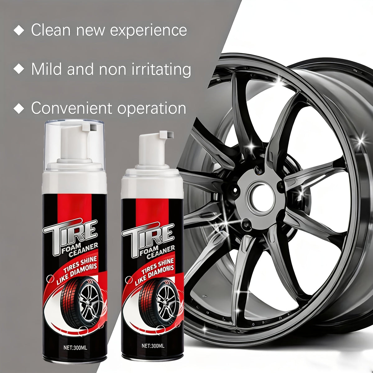 Tire Brightening Agent 10oz – Anti-Aging Coating Paste for Long-Lasting Gloss, UV Protection & Plastic Trim Restoration