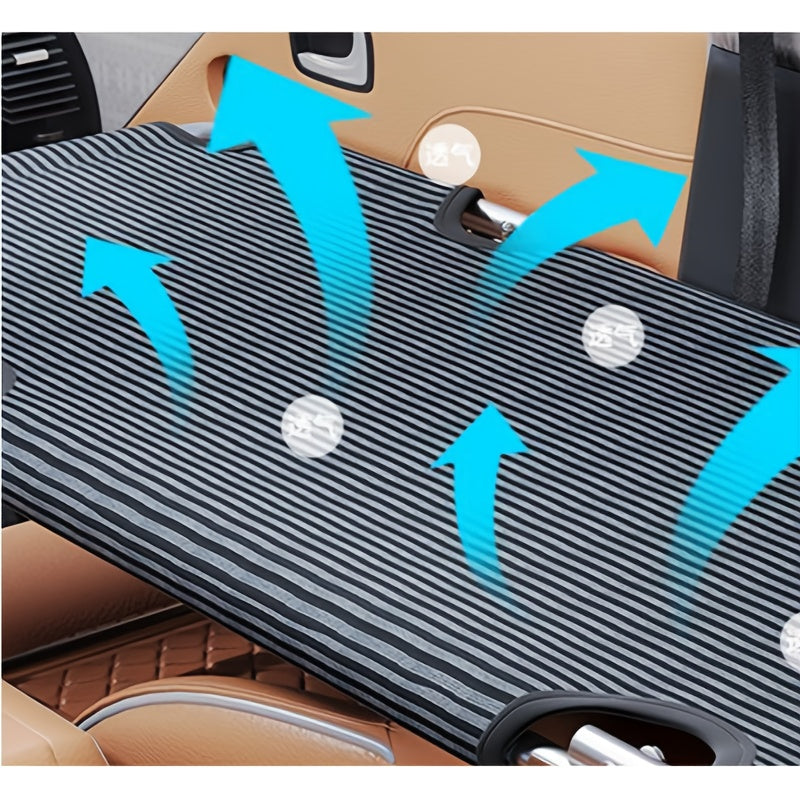 Non-Inflatable Car Bed for Sedan Backseat – Universal Folding Travel Bed for In-Car Sleeping, Portable Rear Seat Mattress for Road Trips & Camping