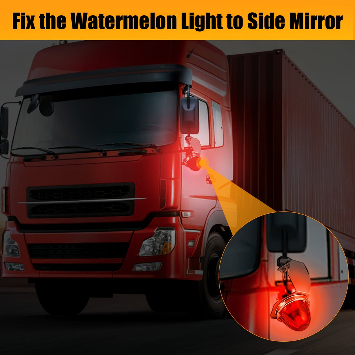 Stainless Steel Watermelon Light Brackets 2 Pack – Angled Clamp Mount Holder for Truck Mirror Turn Signal & Underglow Lights, Universal Fit