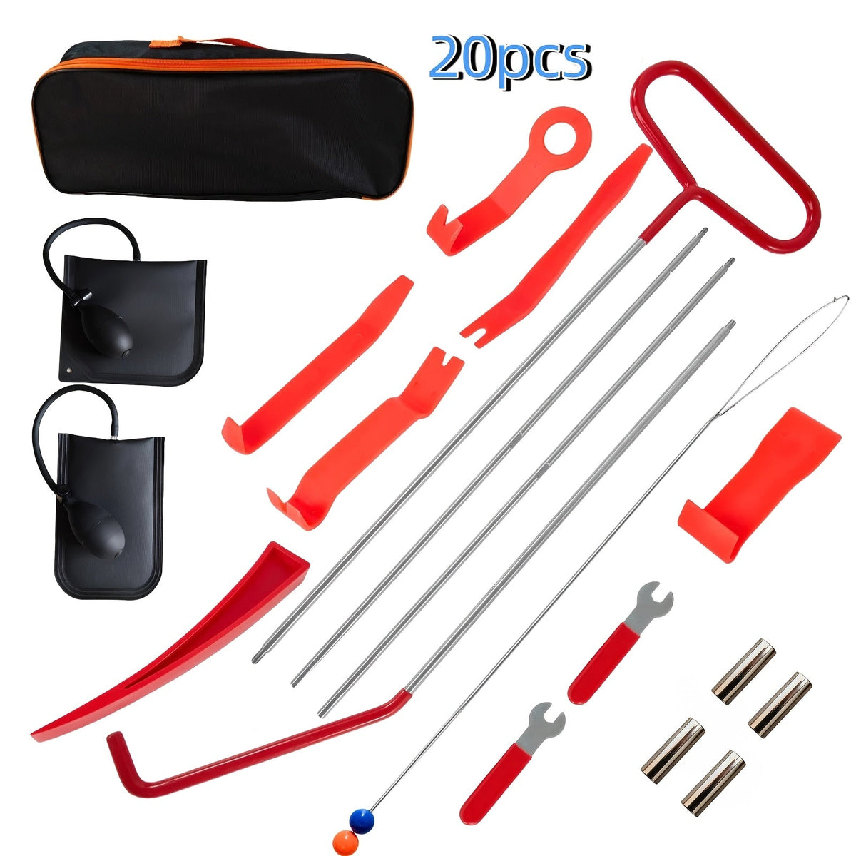 Stainless Steel Car Maintenance Tool Set Pin Puller Emergency Hook Tree Cleaning Hook for Auto Repair Home Use 20-26 Piece Assorted Kit