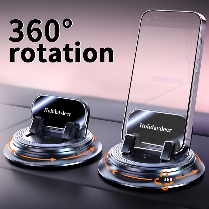 360° Rotating Dashboard Phone Holder – Universal GPS Navigation Mount for Car, Office & Home Desk Use