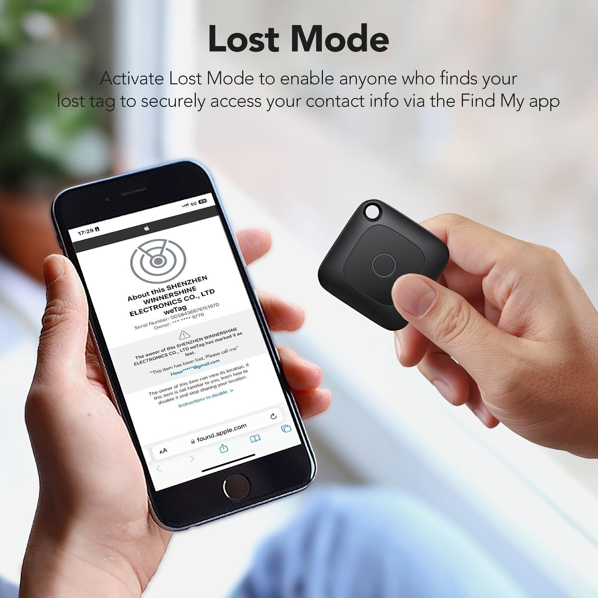GPS Tracker Portable Real-Time Location Device - Global Coverage, for Keys Wallet Pets Luggage, iOS & Android Compatible, 1 2 or 4 Pack