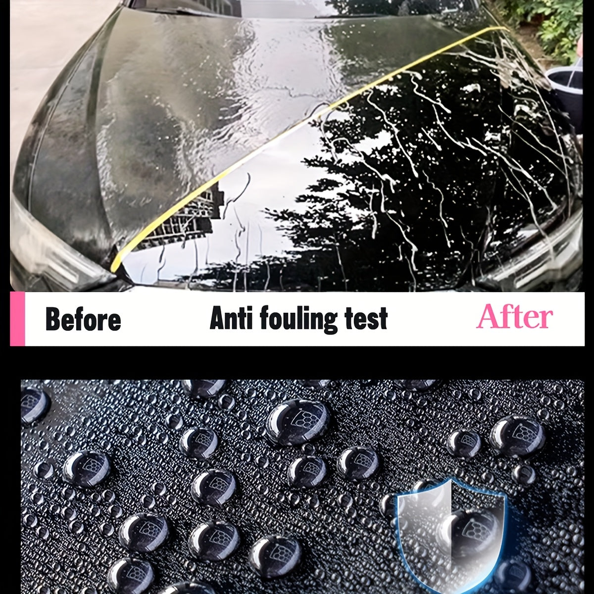 SiO2 Ceramic Coating Car Wash Soap – Hydrophobic Nano Liquid Glass Paint Protection, UV & Scratch Resistant, 33.81oz