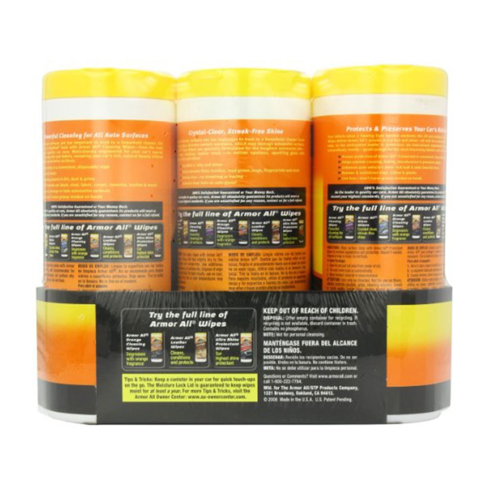 Armor All Interior Car Wipes Kit – Protectant, Cleaning & Streak-Free Glass Wipes for Car Interior Care