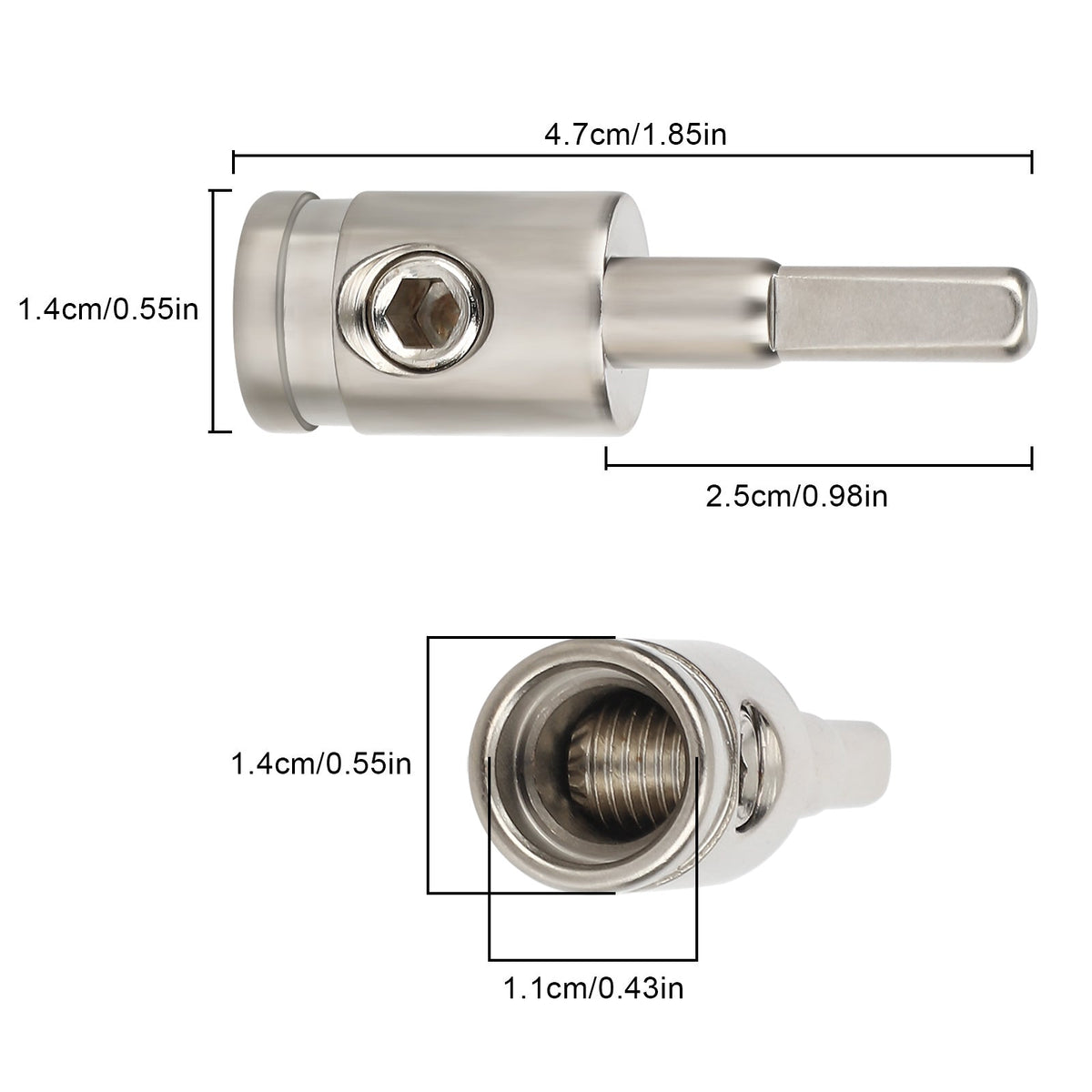 4 Gauge to 8 Gauge Amp Input Reducer Wire Terminal Blocks – Copper Nickel-Plated Car Audio Connector, No Crimp Screw Clamp, 4-Pack for Car Amplifier