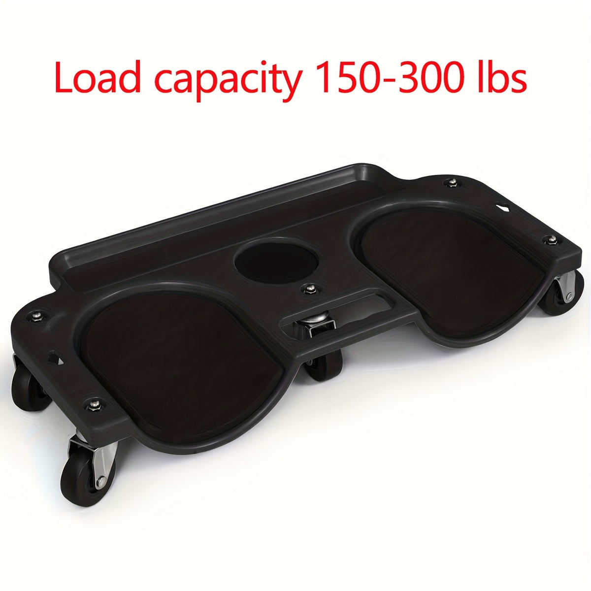 Rolling Knee Pad Platform with Wheels, ABS Cushioned Kneeling Pad with Built-In Tool Tray, for Mechanics, Carpenters, Flooring & Car Repairs, 150+ lbs Capacity