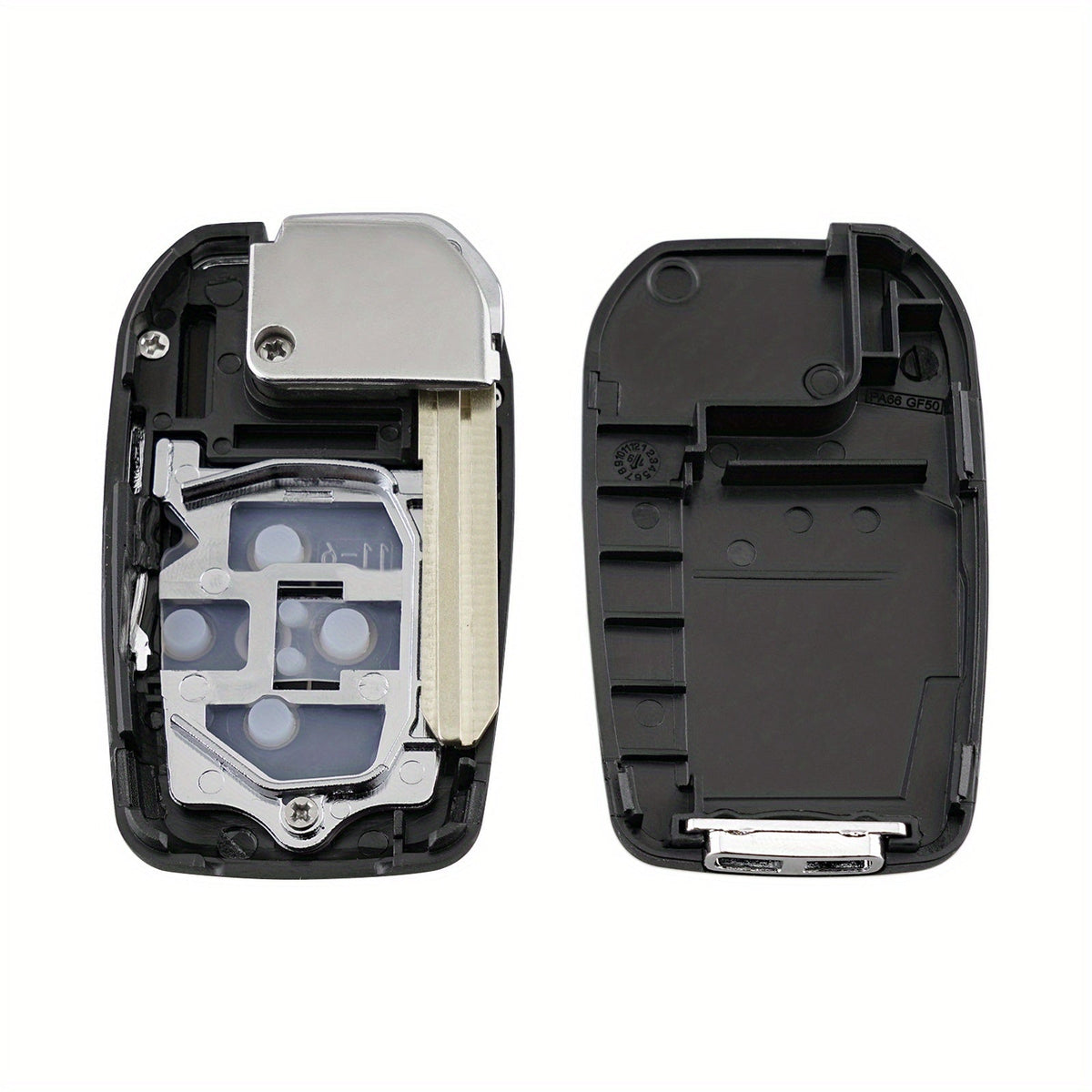 Toyota Flip Key Fob Shell Replacement 4 Button - Fits Camry Corolla Avalon Venza Scion xB 2007-2012, FCC HYQ12BBY GQ4-29T MOZB41TG, 2 Pack