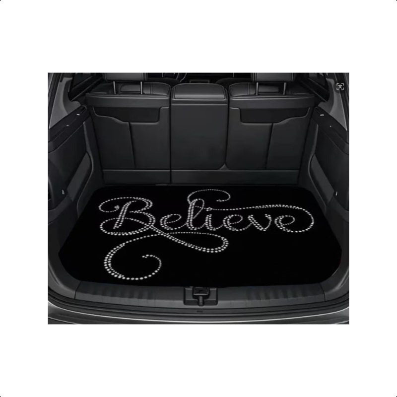 Car Trunk Mat Cargo Liner – Waterproof Non-Slip Durable Floor Mat with Distinctive Patterns, Protects Against Dirt Spills & Scratches, Universal Fit