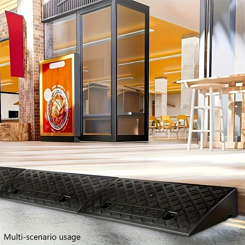 Portable Threshold Ramp 2-Pack – Sidewalk & Doorway Ramp for Wheelchairs, Cars, Seniors & Pets | 5 Height Options