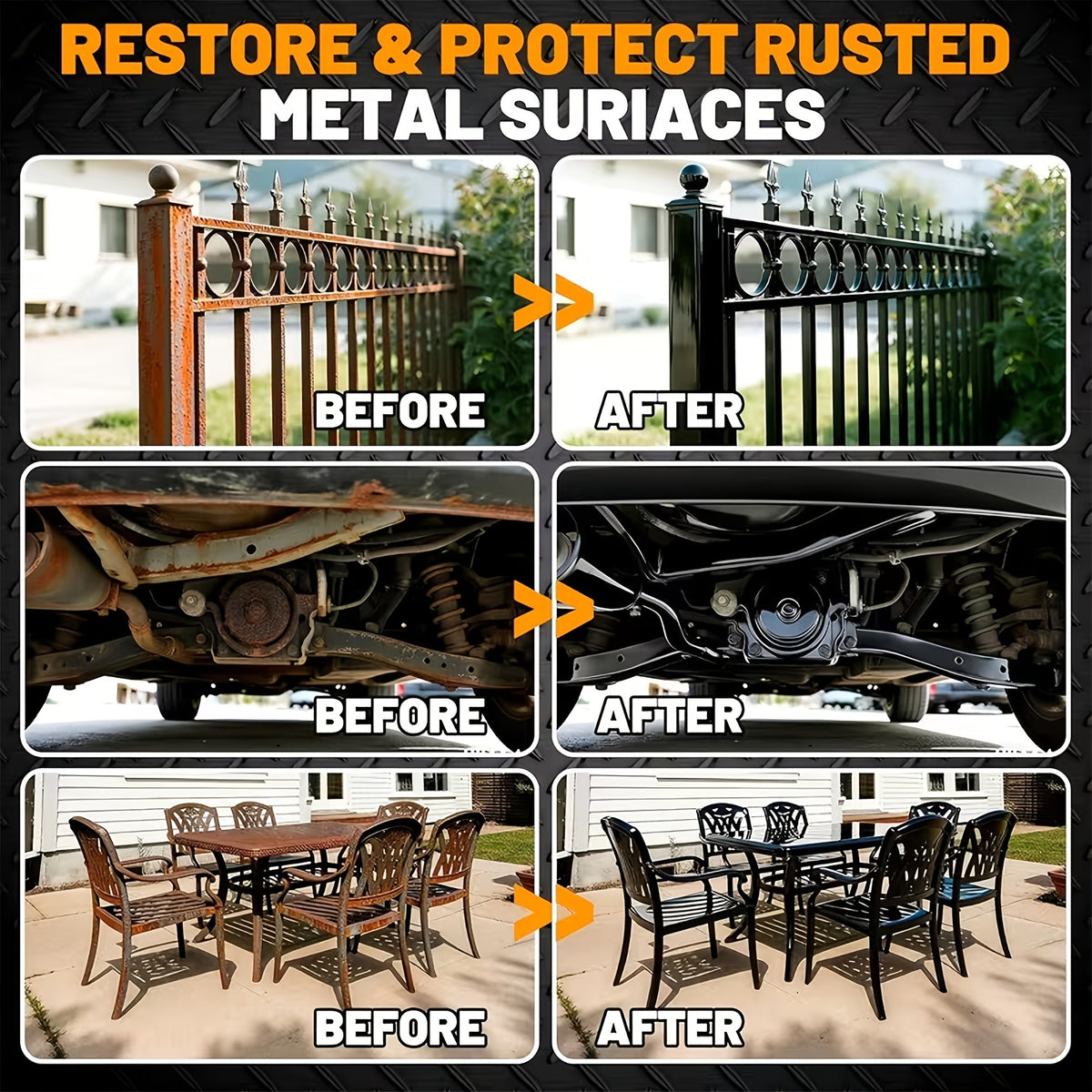 Automotive Metal Polish & Rust Preventive Conversion Coating – Long-Lasting Protective Layer for Car Metal Parts, Chrome, Steel & All Metals, 40g Kit
