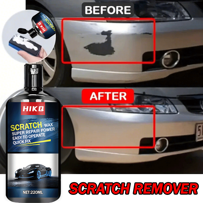 Scratch Repair Wax 7.44oz – Fast-Acting Multi-Surface Scratch Remover for Cars, Motorcycles & Furniture with Sponge Applicator