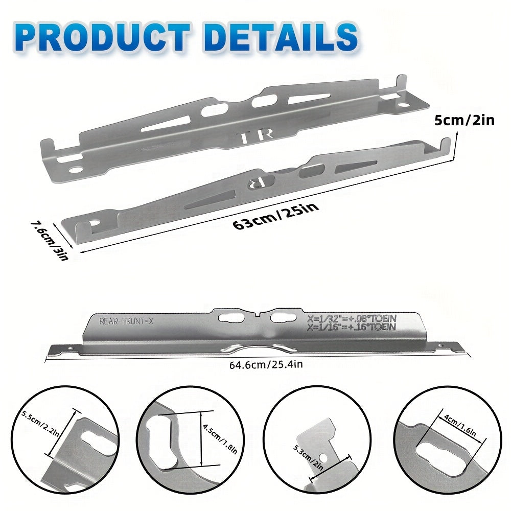 Wheel Alignment Toe Plates – Accurate Toe Alignment Tool for Car Truck SUV, Automotive Wheel Alignment Measurement Tool, DIY Home Garage Use