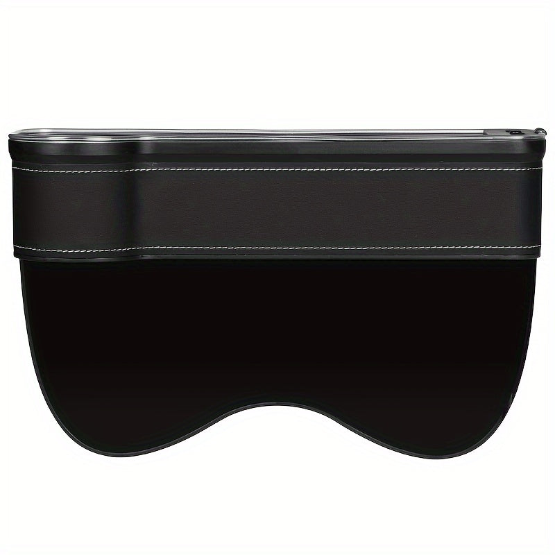 Car Seat Gap Organizer with Atmosphere Light Phone Holder Charger Slot Sundries Storage Box Car Interior Accessories Universal Fit