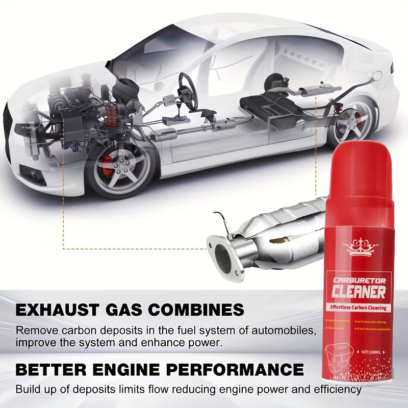 Engine Degreaser Cleaner 280ml, Heavy-Duty Engine Exterior Cleaner for Oil Grease & Grime Removal, Low-Odor Automotive Degreasing Solution for Engine Bay Fuel Systems & Exhaust Maintenance