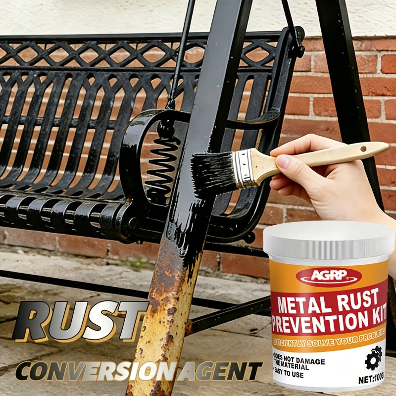 Automotive Rust Converter & Metal Treatment with Brush – Long-Lasting Rust Prevention for Chassis, Frames, Wheel Hubs & Door Frames