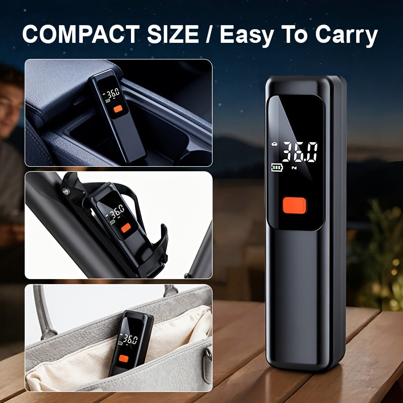 Portable Tire Inflator Wireless, Digital LED Air Compressor Pump, Auto Pressure Shutoff, USB Rechargeable, for Car Bicycle Motorcycle Basketball