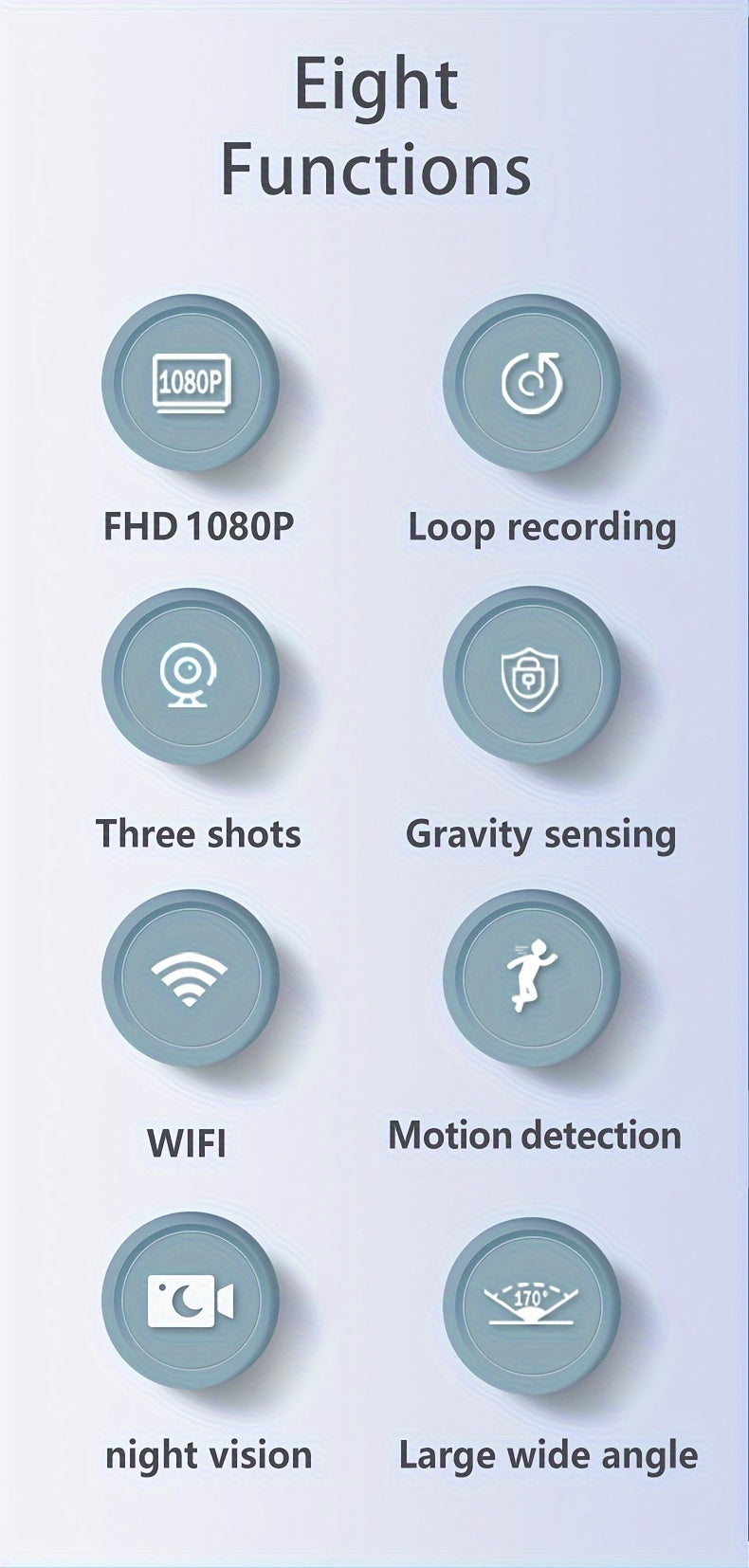 Dash Cam 2/3 Lens with Night Vision & WiFi – 2.0" IPS Screen, 170° Wide Angle, Loop Recording, G-Sensor, Optional 32GB Card