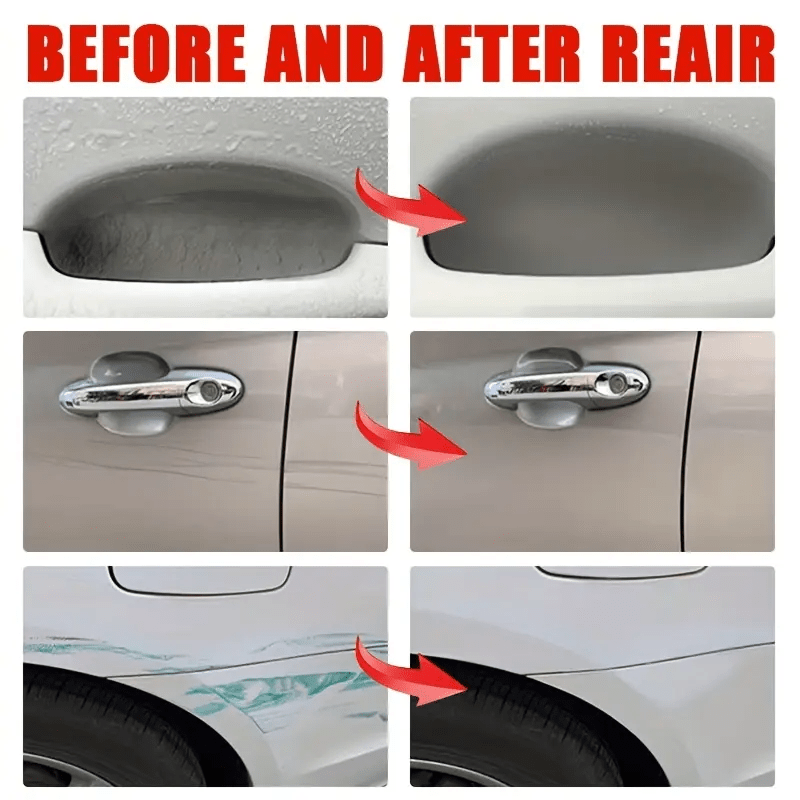 Scratch Repair Wax 7.44oz – Fast-Acting Multi-Surface Scratch Remover for Cars, Motorcycles & Furniture with Sponge Applicator