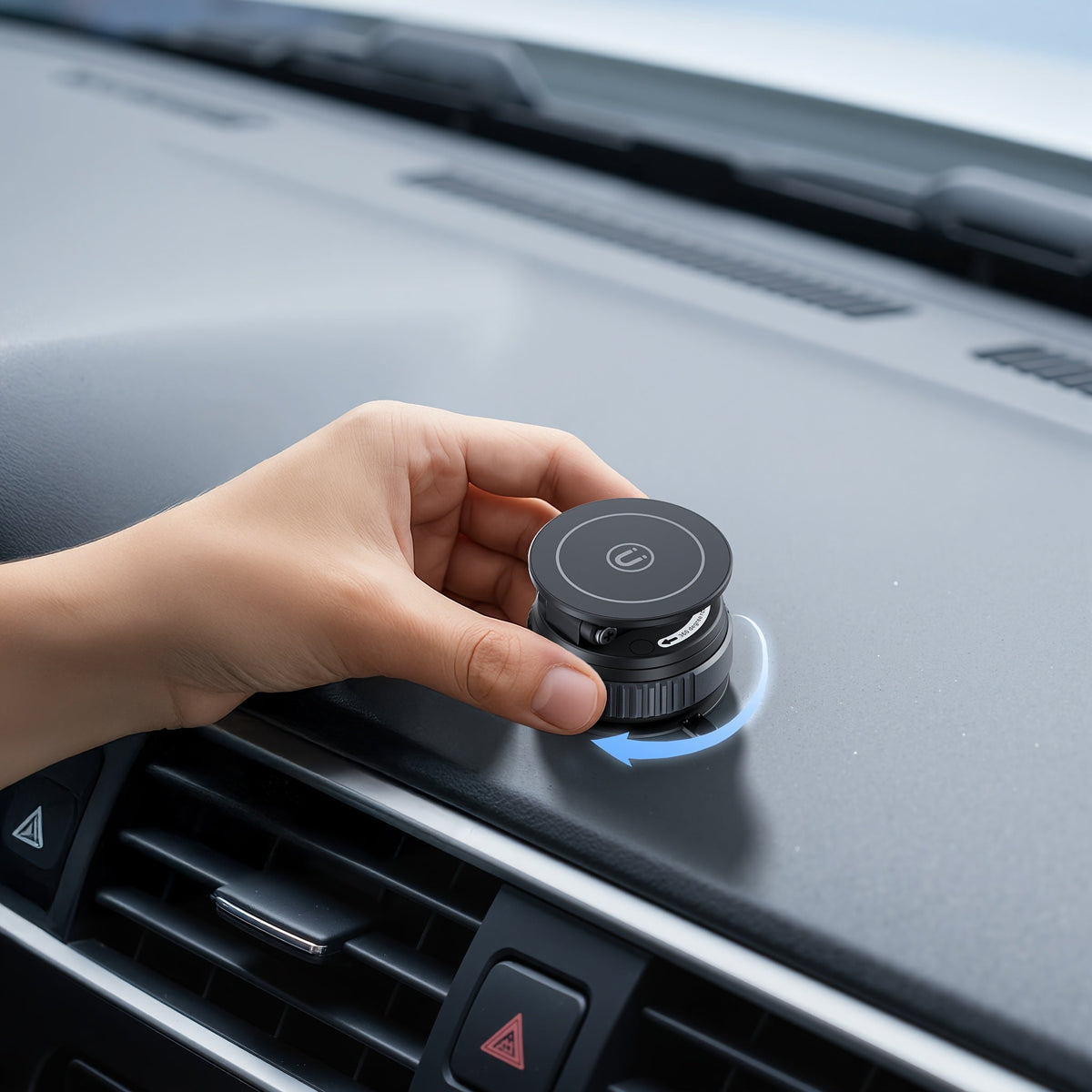 Magnetic Car Phone Mount 360° Rotation – Foldable Universal Holder for iPhone 16 15 14 12 & All Smartphones, Portrait & Landscape
