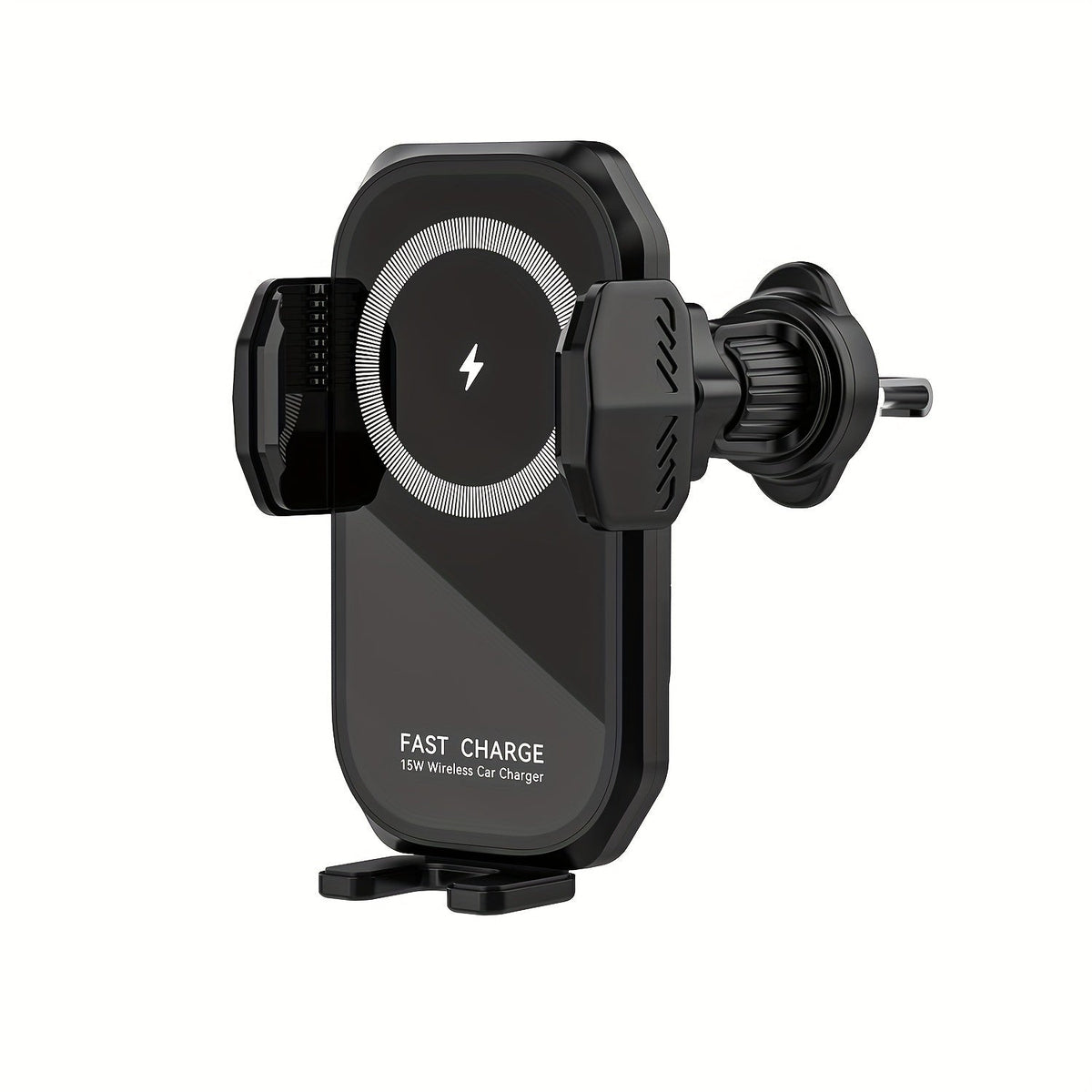 Wireless Car Charger Mount 15W Auto-Clamping – Fast Charging Air Vent Phone Holder for iPhone 16 15 14 13 12 Pro Max & Samsung Galaxy