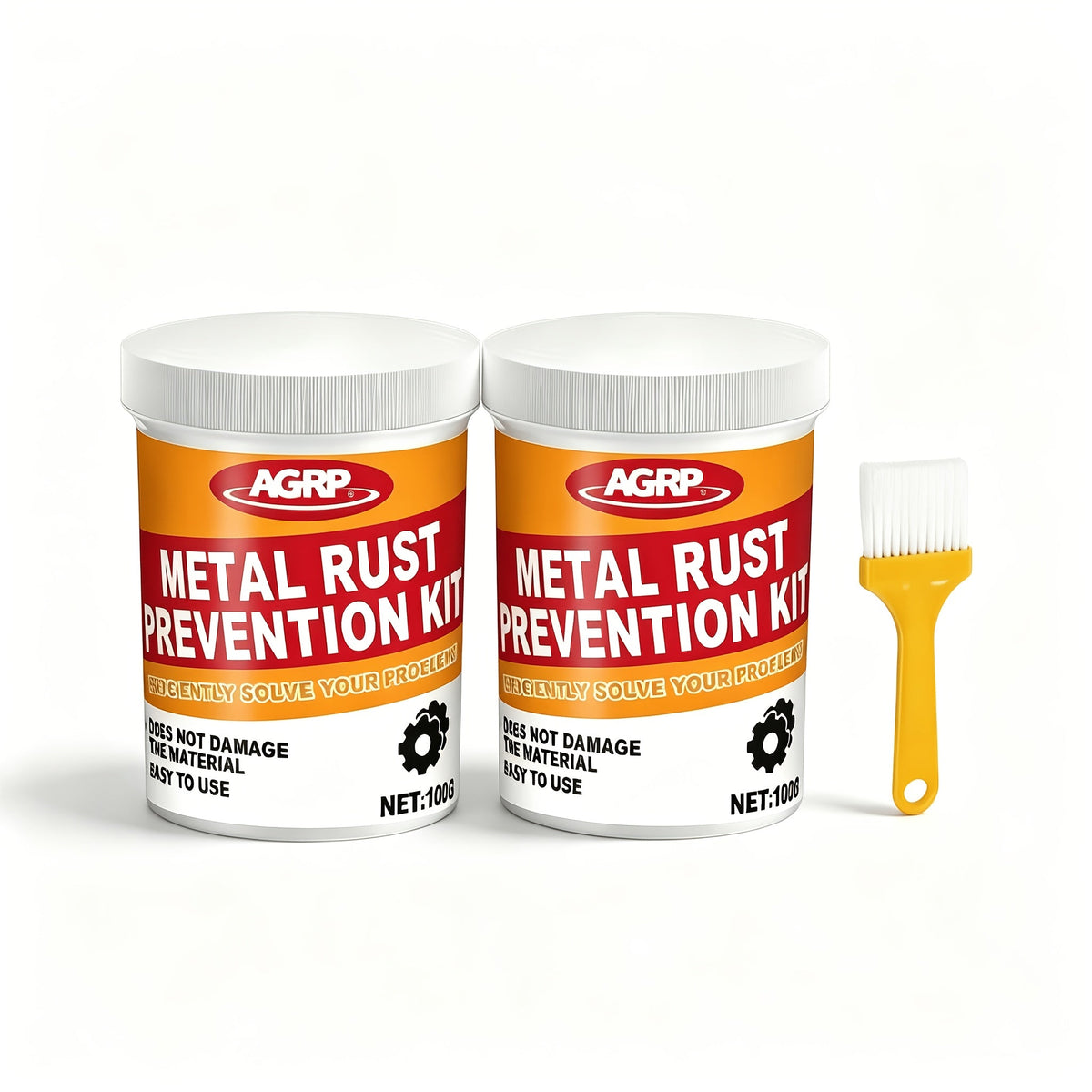 Automotive Rust Converter & Metal Treatment with Brush – Long-Lasting Rust Prevention for Chassis, Frames, Wheel Hubs & Door Frames