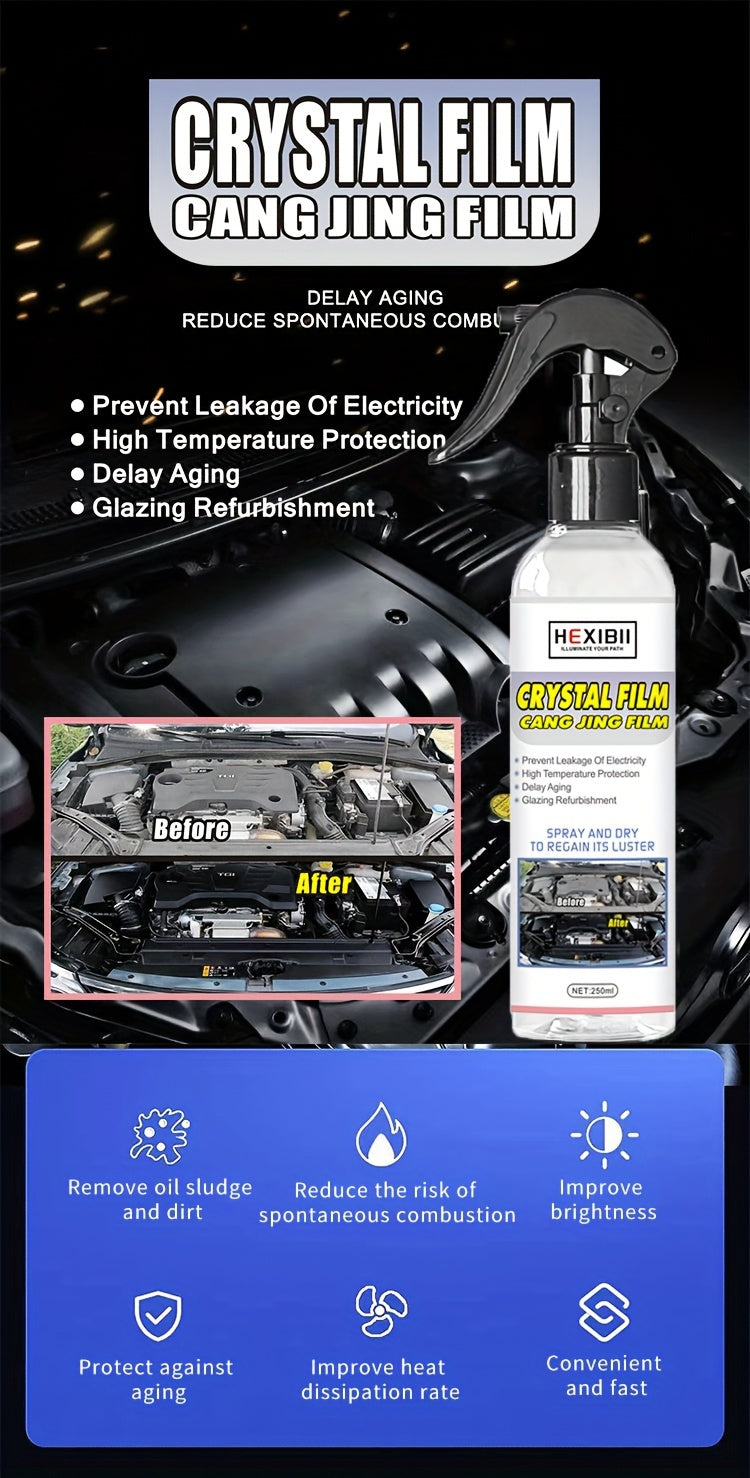 Engine Bay Cleaner & Degreaser – Deep Decontamination Citric Acid Formula | 250ml Engine Shine Protector & Detailer