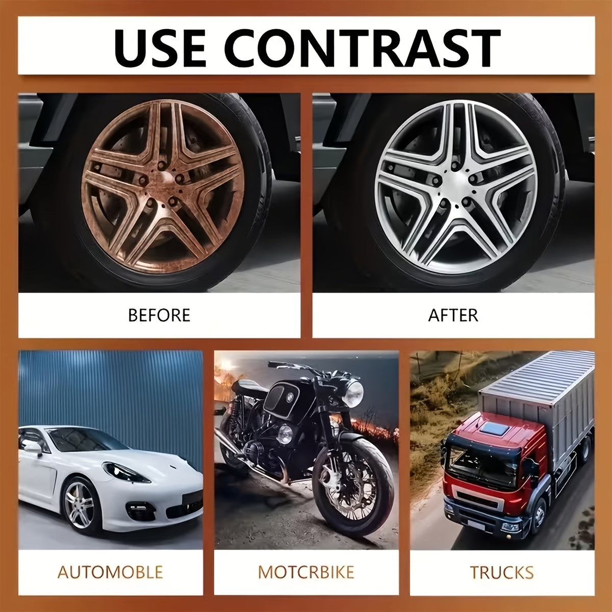 Automotive Metal Polish & Rust Preventive Conversion Coating – Long-Lasting Protective Layer for Car Metal Parts, Chrome, Steel & All Metals, 40g Kit