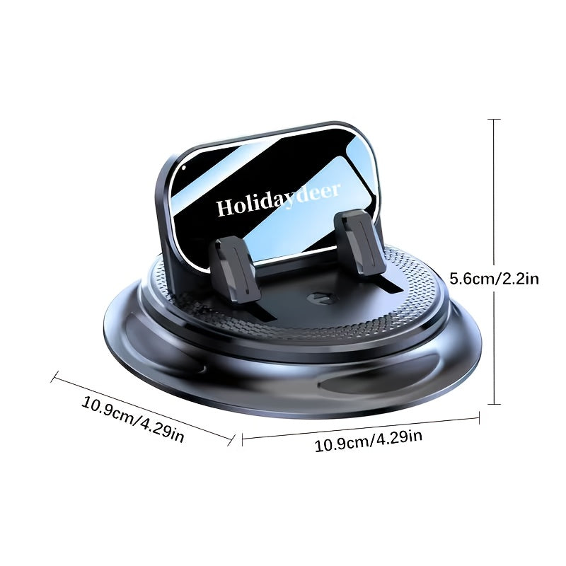 360° Rotating Dashboard Phone Holder – Universal GPS Navigation Mount for Car, Office & Home Desk Use
