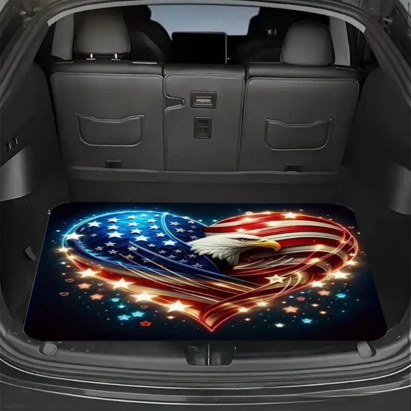 Car Trunk Mat Cargo Liner – Waterproof Non-Slip Durable Floor Mat with Distinctive Patterns, Protects Against Dirt Spills & Scratches, Universal Fit