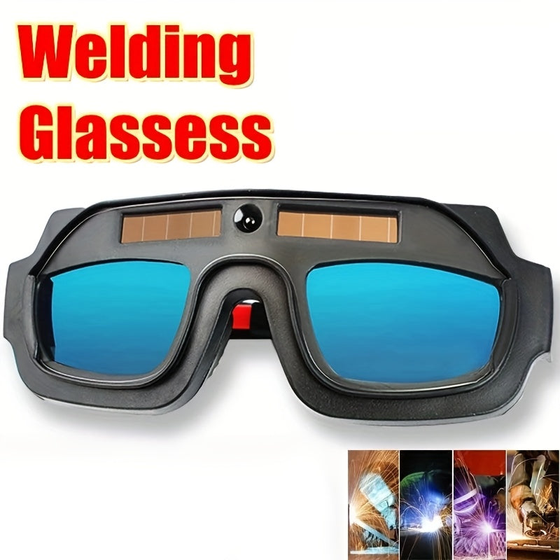 Auto-Darkening Welding Goggles True Color Lens | TIG MIG MMA Plasma Safety Welding Glasses Photochromic Anti-Glare with Elastic Headband